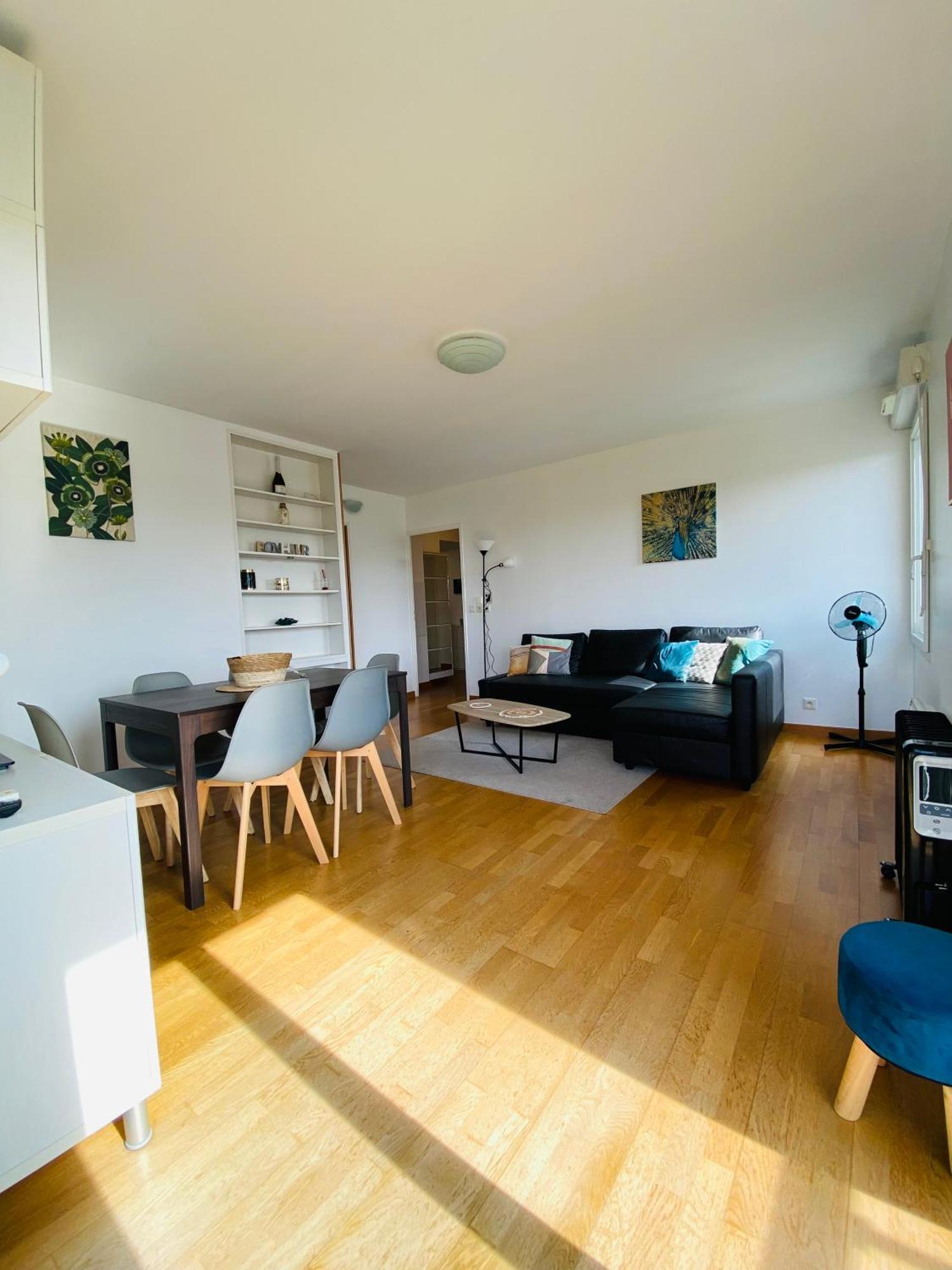 Charmant Appartement 3 Pieces Proche Rer & Disney Montévrain Dış mekan fotoğraf